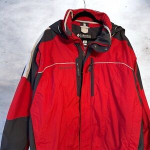 Columbia Men's Performance Jacket in Red and Gray